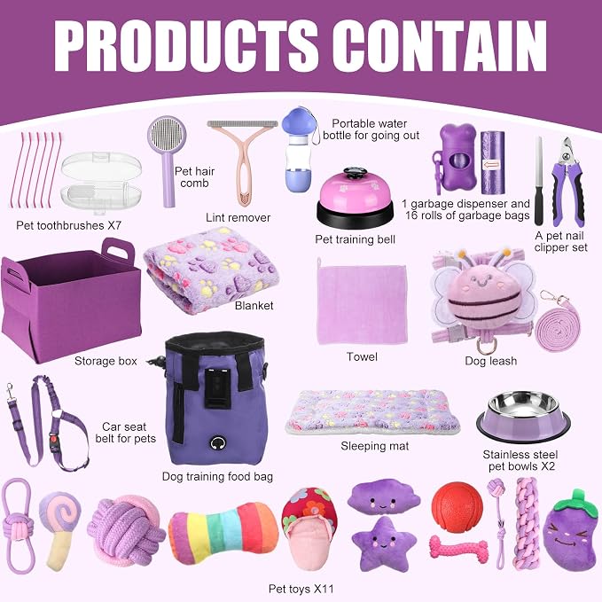 Abbylike 50 Pcs Puppy Supplies Starter Kit - Image 2