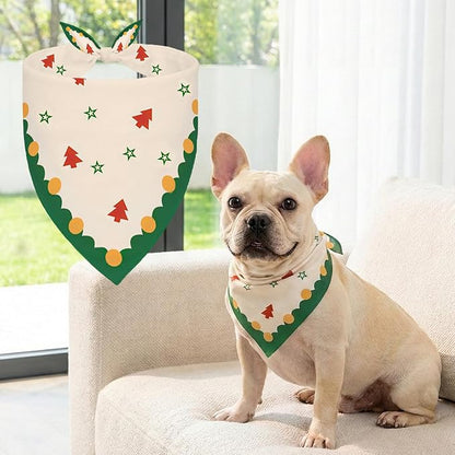 Dog Bandana, Adjustable Puppy Bandana by Conlun
