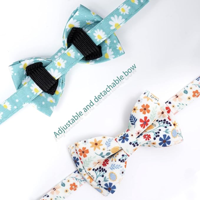 Faygarsle 2 Pack Cotton Designer Breakaway Cats Collar - Image 3
