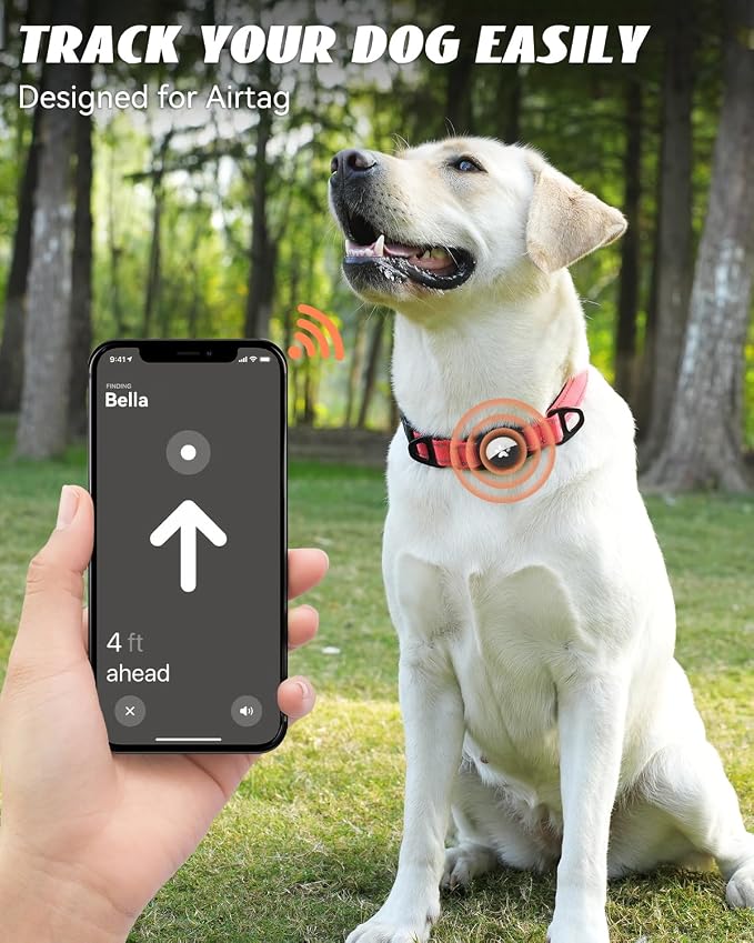 Joytale Airtag Dog Collar, Reflective Pet Collar - Image 2