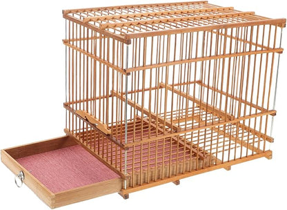 Hemoton Portable Lightweight Bamboo Bird Cage by HEMOTON