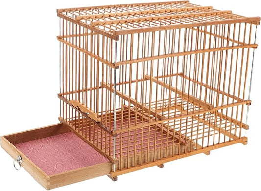 Hemoton Portable Lightweight Bamboo Bird Cage by HEMOTON