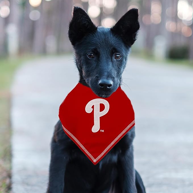 Pets First MLB Philadelphia Phillies TIE Bandana, Large/X-Large. Dog Bandana - Image 3