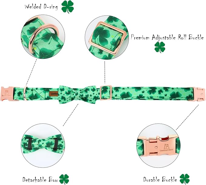 Lionheart glory Clover Dog Collar, Adjustable Dog Collar - Image 3