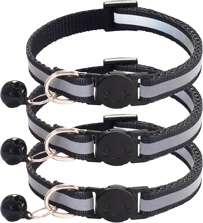 3 Pack Reflective and Breakaway Cat Collars by Unknown