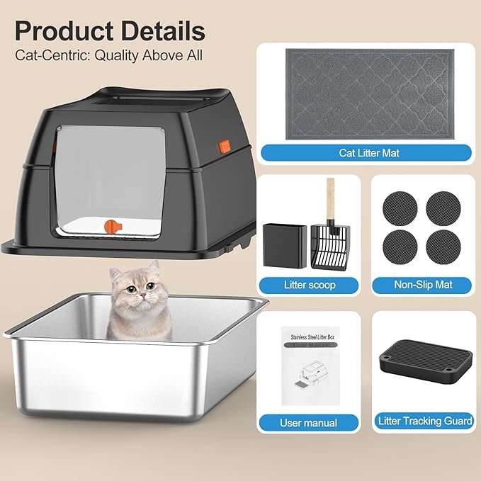 Stainless Steel Litter Box - Image 6