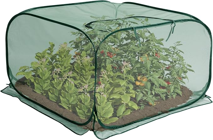35" x 35" x 27.5" Pop Up Mesh Plant Cover, Foldable Plant Protector Mesh Plant by PurpleStar