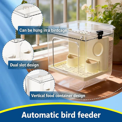 No Mess Bird Feeder for Cage, Hanging Bird Bath for Cage for Lovebirds - Image 5