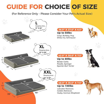 Dog Bed Large Sized Dogs, XL Orthopedic Dog Bed - Image 4
