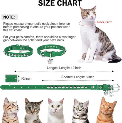 Leather Cat Collars for Boy Girl Cats - Image 2