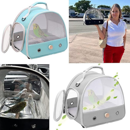 Bird Carrier, Portable Small Bird Parrot Parakeet Carrier - Image 7