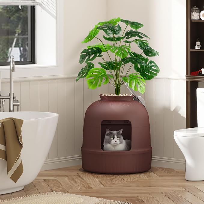 Lifewit Cat Litter Box, Hidden Enclosure Litter Tray - Image 10