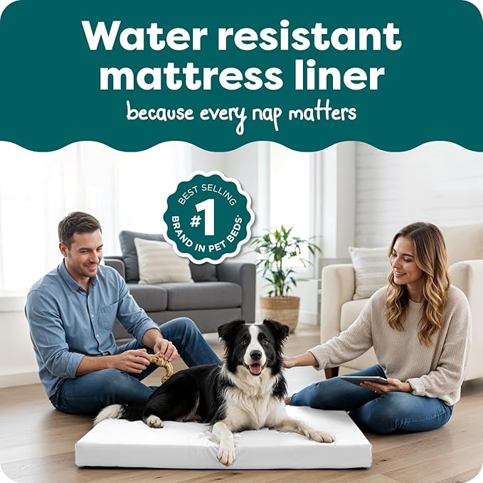 Furhaven Dog Bed Liner Water-Resistant Foam Mattress Protector Cover - Image 2