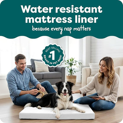 Furhaven Dog Bed Liner Water-Resistant Foam Mattress Protector Cover - Image 2