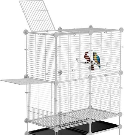 Standing Large Bird Cage, Parakeet Cage - Image 2