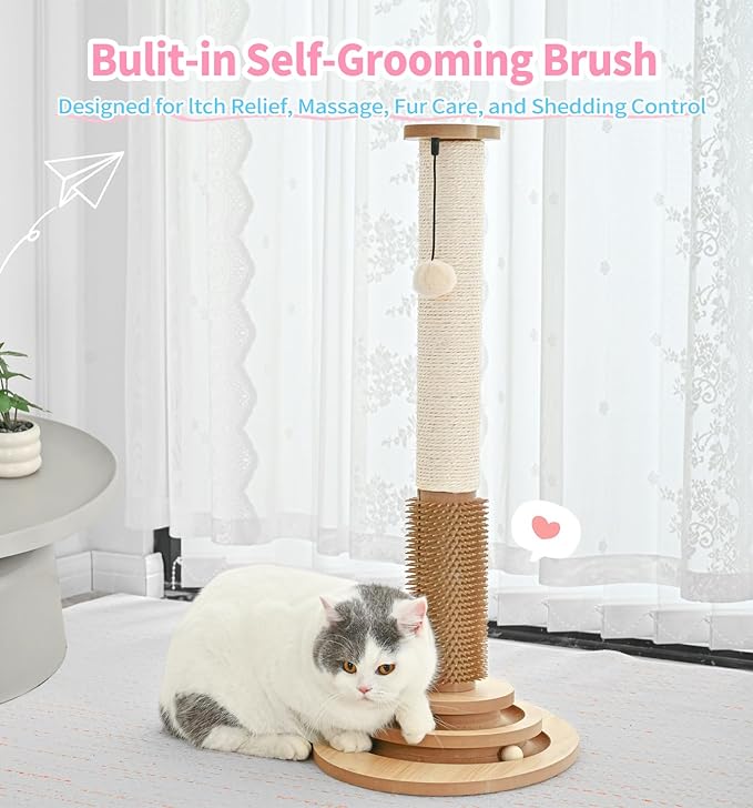 Made4Pets Cat Scratching Post Premium Sisal Cat Scratcher Kitten Toys - Image 4