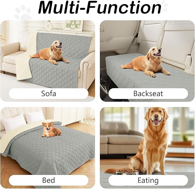 hyha Waterproof Dog Bed Blanket, Soft Pet Blankets, Waterproof Couch Cover - Image 6
