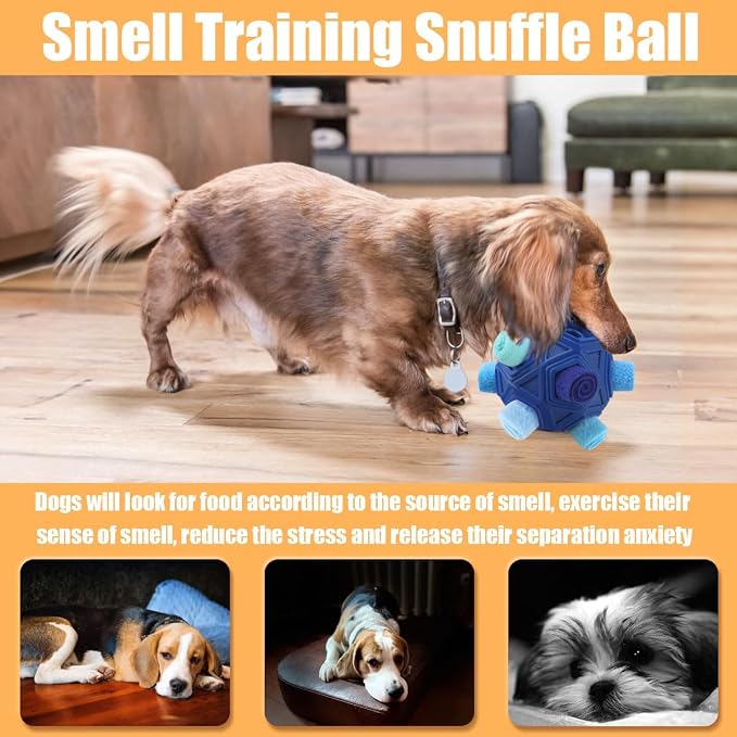 Dog Snuffle Ball-Interactive Puzzle Dog Toys Encourage Natural Foraging Skills - Image 4