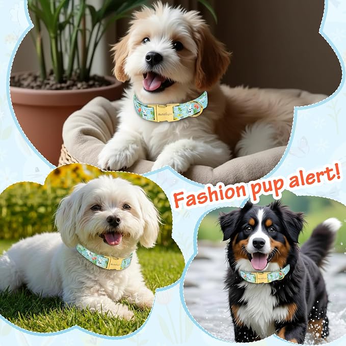 Easter Dog Collar for Extra Small Dogs, Easter & Spring Theme Small Dog Collar - Image 6