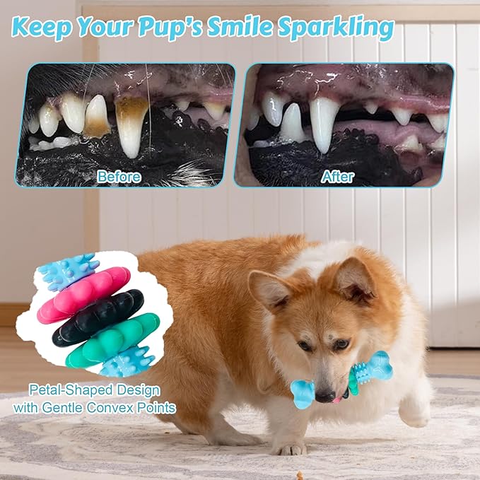 Puppy Chew Toys for Teething, Durable Dog Chew Toy for Aggressive Chewers - Image 4