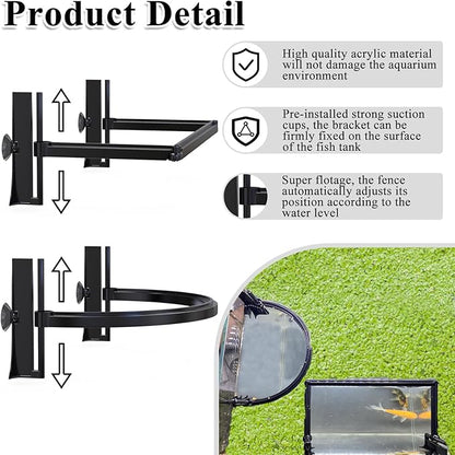 Aquarium Floating Plant Barrier, Floating Plant Corral Self Adjusts to Water - Image 2