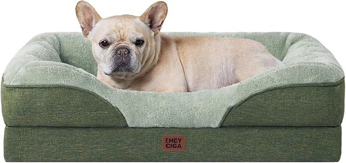 EHEYCIGA Orthopedic Dog Bed for Medium Dog, Waterproof Liner & Washable by EHEYCIGA