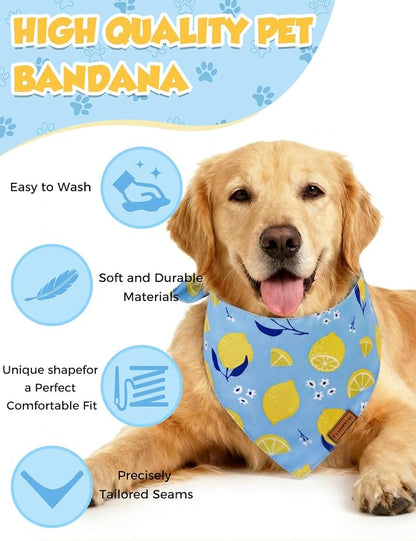 Luxury Double-Layer Dog Birthday Bandana – Handmade, Silk-Soft Polyester - Image 3
