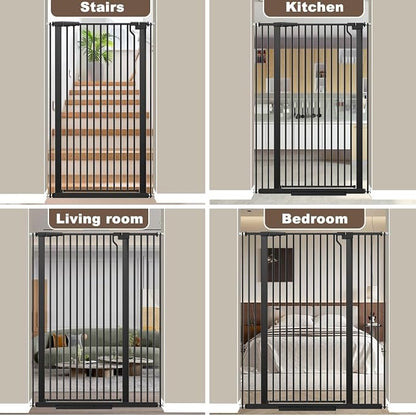 Fairy Baby 51.18" Extra Tall Pet Cat Gate, 48.5"-56.2" Extra Wide Baby Gate - Image 8