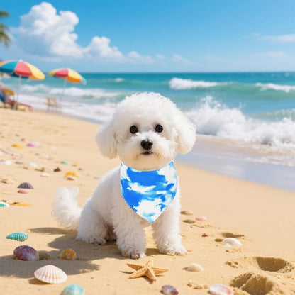 30 Pcs Tie Dye Dog Bandanas for Small Dogs Stitch Dog Bandana Bulk Reversible - Image 6