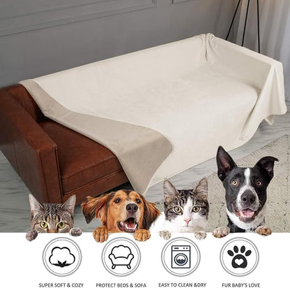 Ameritex Pet Bed Blanket Reversible 100% Waterproof Velvet Super Soft - Image 5