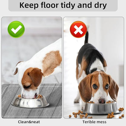 Food and Water Bowl Mat for Dog Cat, 20 x 12 inches Waterproof Non-Slip - Image 5