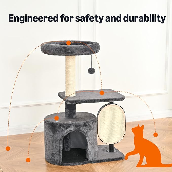 Amazon Basics Cat Tree Tower, Solid Steel Frame - Image 3