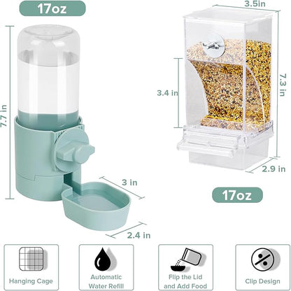 No Mess Bird Feeder Water Dispenser Set, Bird Feeder - Image 6