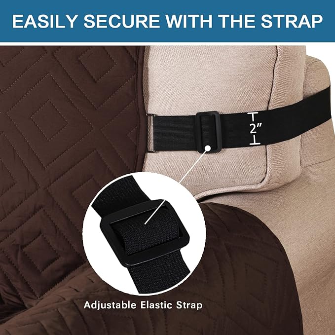 H.VERSAILTEX Reversible Chair Cover Furniture Protector Anti-Slip Couch Cover - Image 4