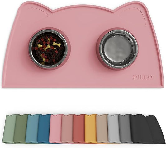 OHMO - Cat Food Mat, Silicone Pet Feeding Mat by OHMO
