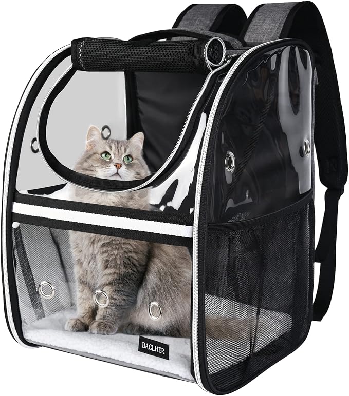 BAGLHER Cat Carrier Backpack, Airline Approved Pet Travel Carrier by BAGLHER