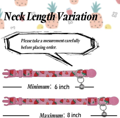 azuza 4 Pack Cat Kitten Collar Breakaway - Image 6