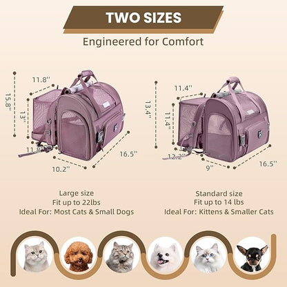 Lollimeow Expandable Cat Carrier Backpack - Image 2