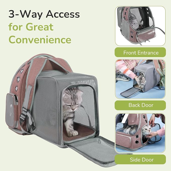 Cat Backpack Carrier for Large Cats, Expandable Cat Bubble Backpack, Dog - Image 5