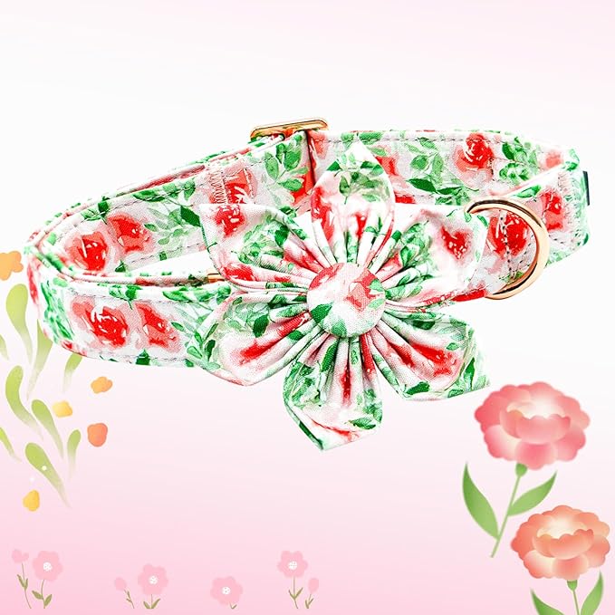 Lionheart glory Dog Collar Flowers Collar Floral Dog Collar - Image 4
