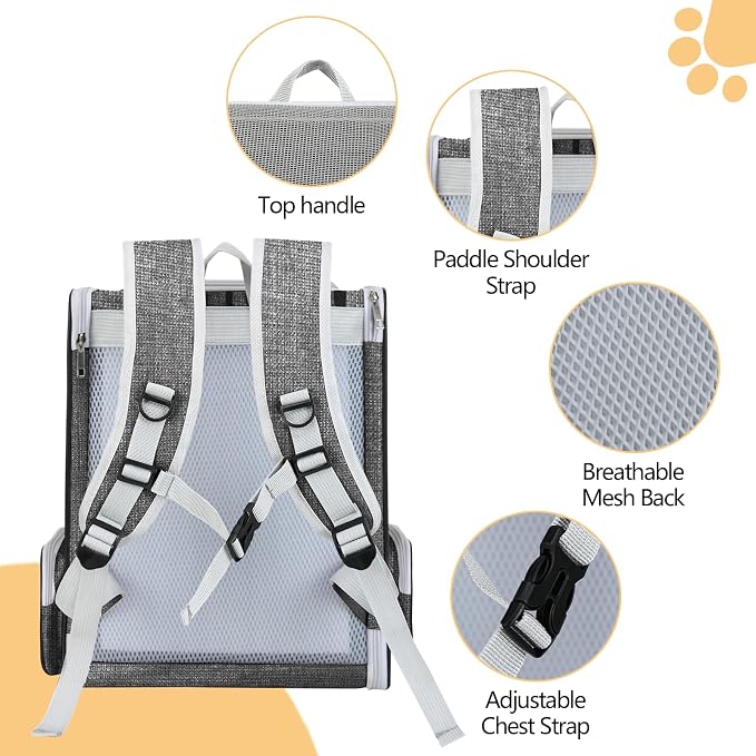 Cat Backpack Carrier Large Pet Backpack - Image 4