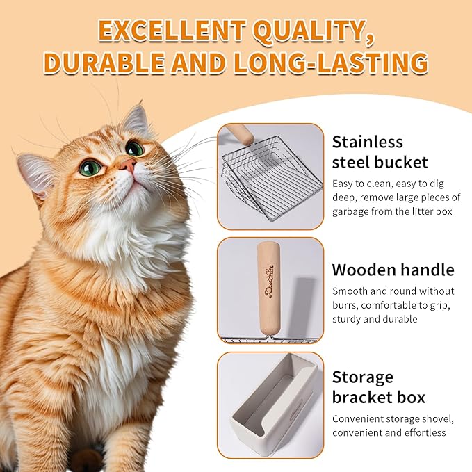 Cat Litter Scoop Metal Litter Scooper - Image 2