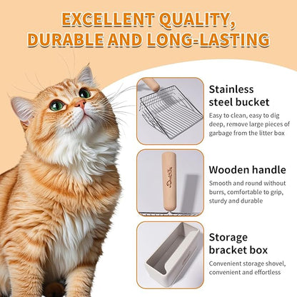 Cat Litter Scoop Metal Litter Scooper - Image 2
