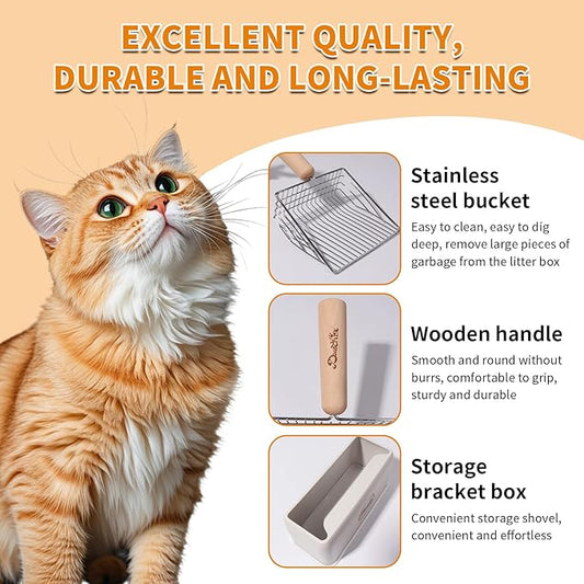 Cat Litter Scoop Metal Litter Scooper - Image 2