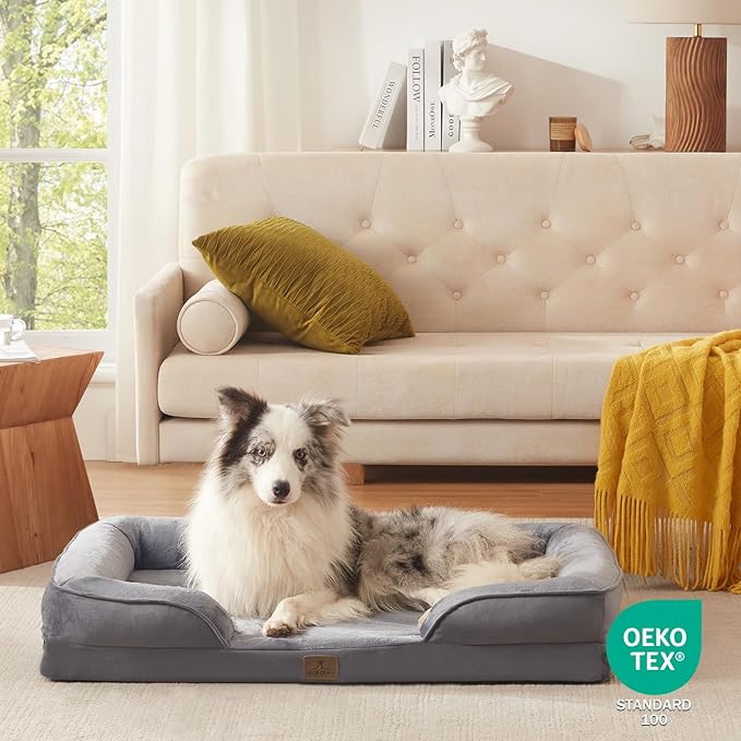 Bedfolks Orthopedic Dog Bed, Big Waterproof Dog Sofa Bed - Image 8