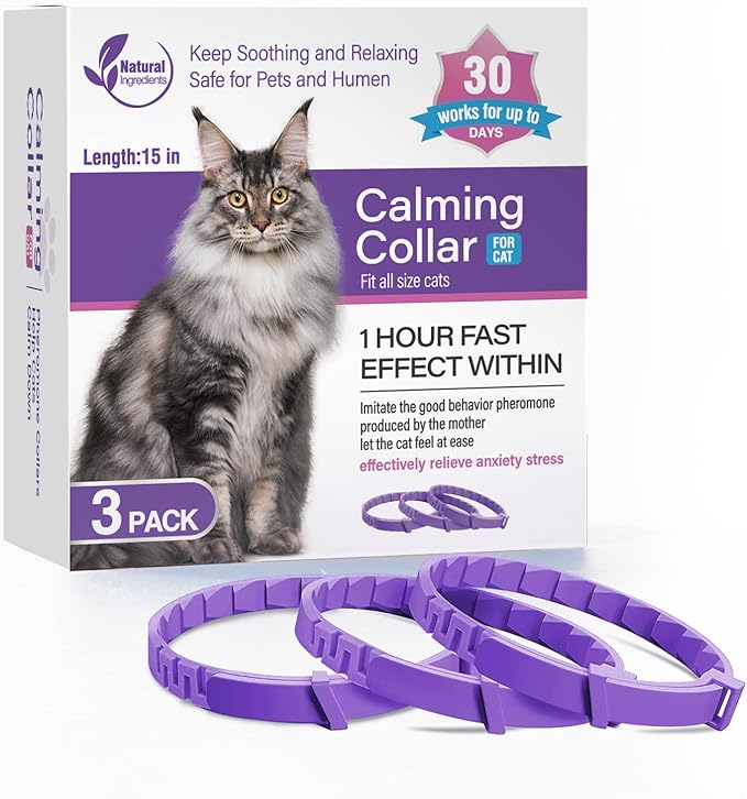 3 Pack Calming Collar Efficient Relieve Reduce Anxiety Stress Pheromones Calm by Tcllka