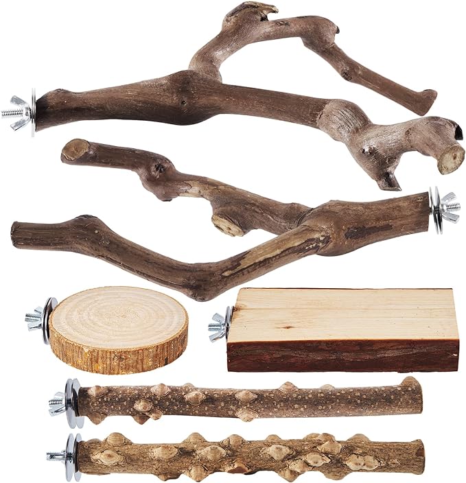 6-Piece Bird Perch Set by LiMio