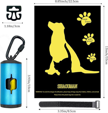 Metal Dog Poop Bag Holder w/Leash Clip|Durable Scratch-Resistant Aluminum|15 - Image 4