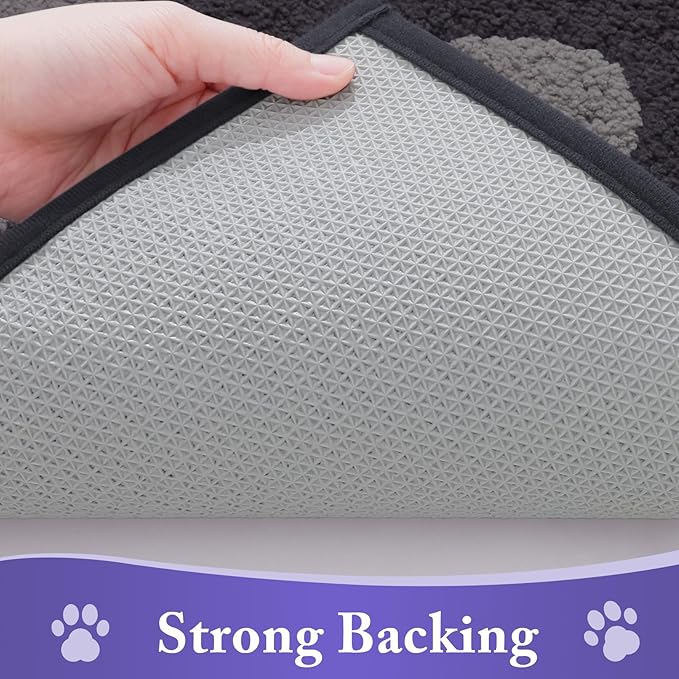 Buganda Dog Door Mat for Muddy Paws, Absorbent Dirt Trapper Non Slip Indoor - Image 5