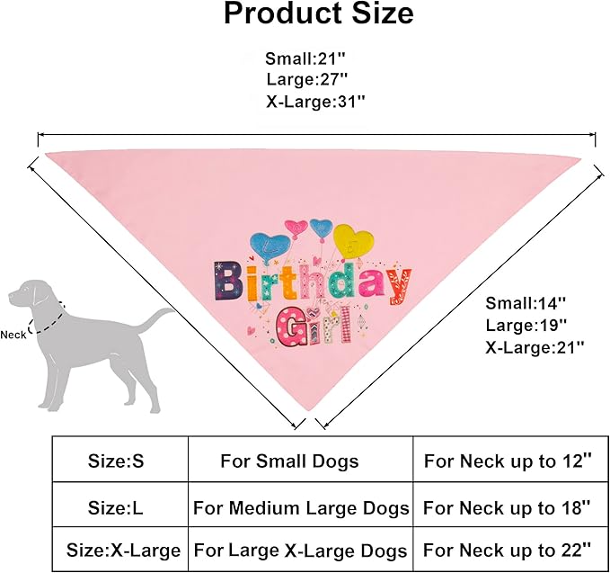 ADOGGYGO Dog Birthday Hat Bandana Girl - Image 3